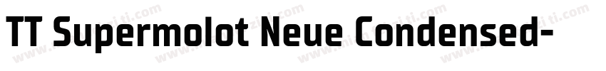 TT Supermolot Neue Condensed字体转换